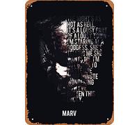 Zuhhgii Movie Classic Poster Metal Sign Marv - Sin City Modern Popculture Quotes Wall Art Decor Tin Sign 8x12 inch