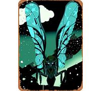 Zuhhgii Movie Poster Retro Metal Sign Queen Mothra Monsters Wall Art Decor Tin Sign 8x12 inch
