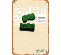 Zuhhgii Movie Poster Retro Tin Sign Soylent Green Movie Poster Art Classic Film Television Posters Man Cave Gift Wall Art Decor 8x12inch Tin Sign.