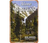 Zuhhgii Movie Series Vintage Retro Tin Sign - Alone in the Wilderness - 8x12 inches Metal Sign Garage Bar,Cinema Living Room Bedroom Decorative Retro Plaque