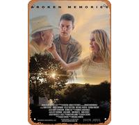 Zuhhgii Movie Series Vintage Retro Tin Sign - Broken Memories - 8x12 inches Metal Sign Garage Bar,Cinema Living Room Bedroom Decorative Retro Plaque