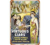 Zuhhgii Movie Series Vintage Retro Tin Sign - Virtuous Liars - 8x12 inches Metal Sign Garage Bar,Cinema Living Room Bedroom Decorative Retro Plaque