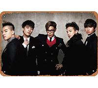 Zuhhgii Music Metal Signs Vintage Big Bang Kpop Poster Celebrities & Musicians Wall Art Retro Decor Tin Sign-8x12inch