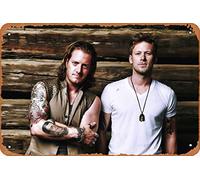Zuhhgii Music Metal Signs Vintage Florida Georgia Line Music Duo Poster Celebrities & Musicians Wall Art Retro Decor Tin Sign 8x12 inch