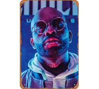 Zuhhgii Music Metal Signs Vintage Royce da 5'9 Rapper Poster Hip Hop Wall Art Retro Decor Tin Sign-8x12inch