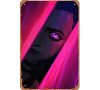 Zuhhgii Neonn Jinx Funny Vintage Tin Sign Wall Anime Cartoon Poster Retro Iron Painting Metal Plaque for Bar Cafe Garage Home Gift Birthday Wedding 12x8 inch.