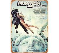 Zuhhgii Nowy York czwarta rano,Polish Movie Poster Movie Poster Retro Tin Sign 8x12inch,Film Poster Art Classic Television Posters Music posters Store Karaoke Pubs Club Gift Plaque Man Cave Gift Wall