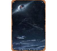 Zuhhgii Oblivion Movie Series Vintage Retro Tin Sign,Movie Poster Art Classic Film Television Posters Man Cave Wall Art Decor Gift Women Men 8x12inch Metal Tin Sign.