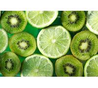 Zuhhgii Picture Texture Lime Green Chinese gooseberry Food Wall Art Decor Tin Sign-8x12inch