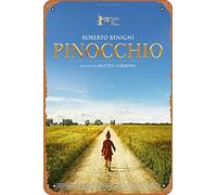 Zuhhgii Pinocchio (Matteo Garrone,Federico Ielapi) Movie Poster Tin Sign Film Movie Cinema Theater 8x12 inches - Vintage Metal Tin Sign for Home Bar Pub Garage Decor Gifts