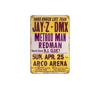 Zuhhgii Plaque Tin Sign Jay Z Hard Knock Life Tour Vintage Metal Tin signs Cafes Bars Pubs Shop Wall Decorative Funny Retro Signs for Men Women 8x12 Inches Art Poster.