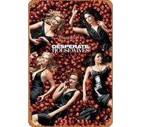 Zuhhgii Poster Metal Wall Tin Sign Desperate Housewives Celebrity Poster TV Movie Poster Retro Gift Karaoke Man Cave Bars Cafes Decor Vintage Art Decorations Metal Signs8 x12
