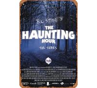 Zuhhgii Poster Metal Wall Tin Sign R.L. Stine's The Haunting Hour Celebrity Poster TV Movie Poster Retro Gift Karaoke Man Cave Bars Cafes Decor Vintage Art Decorations Metal Signs8 x12