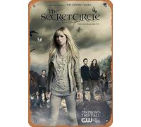 Zuhhgii Poster Metal Wall Tin Sign The Secret Circle Celebrity Poster TV Movie Poster Retro Gift Karaoke Man Cave Bars Cafes Decor Vintage Art Decorations Metal Signs8 x12