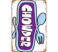 Zuhhgii Poster Movie Metal Tin Sign Chowder Celebrity Poster Film and Television Poster Retro Gift Karaoke Man Cave Bars Cafes Decor Vintage Art Decorations Metal Signs 8 x12 inches