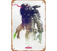 Zuhhgii Predator Movie Series Vintage Retro Tin Sign,Movie Poster Art Classic Film Television Posters Man Cave Wall Art Decor Gift Women Men 8x12inch Metal Tin Sign.