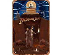 Zuhhgii Raiders of the Lost Ark Movie Series Vintage Retro Tin Sign,Movie Poster Art Classic Film Television Posters Man Cave Wall Art Decor Gift Women Men 8x12inch Metal Tin Sign.