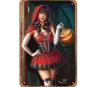 Zuhhgii Retro Anime Metal Tin - GRIMM TALES OF TERROR 2019 HALLOWEEN ED C SANTACRUZ - Cartoon Metal Tin Sign film Poster for Music Cafe Bar Restaurant Supermarket Shop Film Gifts 8x12 Inches Plaque.