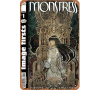 Zuhhgii Retro Anime Tin signs - IMAGE FIRSTS MONSTRESS #1 - Cartoon Metal Sign film Poster for Music Cafe Bar Restaurant Supermarket Shop Film Gifts 8x12 Inches Plaque.
