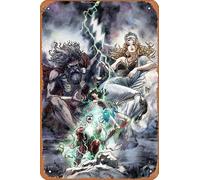 Zuhhgii Retro Anime Tin signs - LAZARUS PLANET REVENGE OF THE GODS #1 A GUILLEM MARCH - Cartoon Metal Sign film Poster for Music Cafe Bar Restaurant Supermarket Shop Film Gifts 8x12 Inches Plaque.