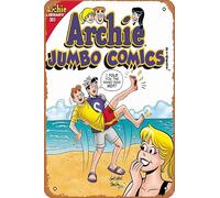 Zuhhgii Retro Cartoon Metal Tin - ARCHIE JUMBO COMICS DIGEST #301 - Anime Tin Sign Poster,Wall Art,Vintage Plaque Sign for Bar Restaurant Home Coffee Bathroom Garage Office Wall Decor 12x8 Inch