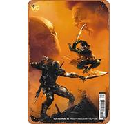 Zuhhgii Retro Cartoon Metal Tin - Deathstroke (3rd Series) 42 Var A Comic Book NM - Anime Tin Sign Poster,Wall Art,Vintage Plaque Sign for Bar Restaurant Home Coffee Bathroom Garage Office Wall Decor
