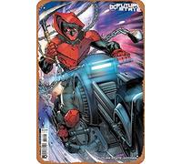 Zuhhgii Retro Cartoon Metal Tin - Future State Gotham #17 Cover B Chokoo Card Stock Variant - Anime Tin Sign Poster,Wall Art,Vintage Plaque Sign for Bar Restaurant Home Coffee Bathroom Garage Office