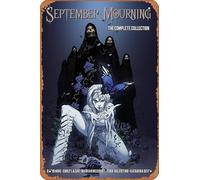 Zuhhgii Retro Classic Cartoon Metal Tin - SEPTEMBER MOURNING COMP TP VOL 01 - Anime Tin Sign Poster Novelty Retro Art Wall Decor for Home Gate Garden Bars Restaurants Music Cafes Office Store Pubs