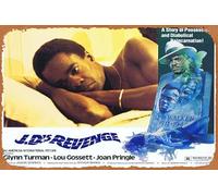 Zuhhgii Retro Classic J.D.s REVENGE Lobby card 3 Horror REINCARNATION Blaxploitation Glynn Turman Tin Sign Metal Movie Poster Plate Painted Modern Wall Decoration Vintage Film TV Metal Signs for Gift