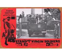 Zuhhgii Retro Classic Movie Poster STAND UP VIRGIN SOLDIERS Original Australian Lobby Card 3 Robin Askwith Nigel Davenport Vintage Metal Tin Sign Old TV Film Poster Gift Karaoke Bar Pub Club