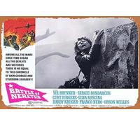 Zuhhgii Retro Classic Movie Poster THE BATTLE OF NERETVA Lobby Card 7 Yul Brynner Sergei Bondarchuk Curt Jürgens Sylva Koscina Vintage Metal Tin Sign Old TV Film Poster Gift Karaoke Bar Pub Club