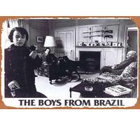 Zuhhgii Retro Classic Movie Poster THE BOYS FROM BRAZIL Vintage Original Movie Still 6 Gregory Peck Vintage Metal Tin Sign Old TV Film Poster Gift Karaoke Bar Pub Club Decorative Wall Plates Man Cave