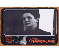 Zuhhgii Retro Classic Movie Poster THE CHANGELING 1980 George C.Scott HORROR Lobby Card 2 Vintage Metal Tin Sign Old TV Film Poster Gift Karaoke Bar Pub Club Decorative Wall Plates Man Cave Home Decor