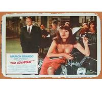 Zuhhgii Retro Classic Movie Poster THE CHASE 1966 Marlon Brando Jane Fonda Lobby card 4 Vintage Metal Tin Sign Old TV Film Poster Gift Karaoke Bar Pub Club Decorative Wall Plates Man Cave Home Decor