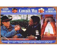 Zuhhgii Retro Classic Movie Poster THE COWBOY WAY Original Lobby Card 3 Woody Harrelson Kiefer Sutherland Dylan McDermott Vintage Metal Tin Sign Old TV Film Poster Gift Karaoke Bar Pub Club Decorative
