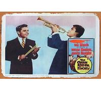 Zuhhgii Retro Classic Old Movie GENE KRUPA STORY 1960 Sal Mineo RARE Lobby Card 2 Vintage Metal Tin Sign TV Film Poster Gift Karaoke Bar Pub Club Decorative Wall Plates Man Cave Home Decor 8x12 Inches