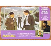 Zuhhgii Retro Classic Old Movie HOPSCOTCH Original Lobby Card 6 Walter Matthau Glenda Jackson Sam Waterston Vintage Metal Tin Sign TV Film Poster Gift Karaoke Bar Pub Club Decorative Wall Plates Man