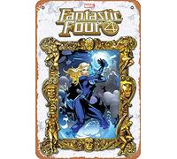 Zuhhgii Retro comics characters Metal Sign - FANTASTIC FOUR #29 LUPACCHINO MASTERWORKS VAR KIB - Film Poster for Music Cafe Bar Restaurant Supermarket Shop Film Gifts Anime Metal Tin Sign 8x12 Inches