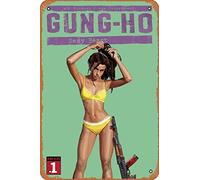 Zuhhgii Retro comics characters Metal Sign - GUNG HO SEXY BEAST #1 CVR A DANIEL CLARKE (MR) - Film Poster for Music Cafe Bar Restaurant Supermarket Shop Film Gifts Anime Metal Tin Sign 8x12 Inches