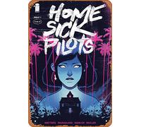 Zuhhgii Retro comics characters Metal Sign - HOME SICK PILOTS #1 CVR A WIJNGAARD (MR) - Film Poster for Music Cafe Bar Restaurant Supermarket Shop Film Gifts Anime Metal Tin Sign 8x12 Inches Plaque