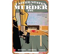 Zuhhgii Retro comics characters Metal Sign - United States Vs. Murder,Inc. 5 Comic Book NM - Film Poster for Music Cafe Bar Restaurant Supermarket Shop Film Gifts Anime Metal Tin Sign 8x12 Inches