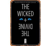 Zuhhgii Retro comics characters Metal Sign - Wicked + The Divine 37 Var A Comic Book NM - Film Poster for Music Cafe Bar Restaurant Supermarket Shop Film Gifts Anime Metal Tin Sign 8x12 Inches Plaque