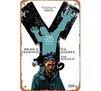 Zuhhgii Retro comics characters Metal Sign - Y: The Last Man TP BOOK 01 (MR) - Film Poster for Music Cafe Bar Restaurant Supermarket Shop Film Gifts Anime Metal Tin Sign 8x12 Inches Plaque