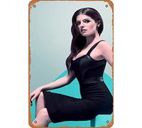 Zuhhgii Retro Film Metal Sign Anna Kendrick In A Simple Favour 2018,Movie stars,singers,Anime characters,Art cute Sign Wall Decor Poster Home Bedroom Kitchen Bar Home Cafe 8x12 Inch Tin Sign.