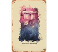Zuhhgii Retro Film Metal Sign Dr Who The Trip of a Lifetime,Movie stars,singers,Anime characters,Art cute Sign Wall Decor Poster Home Bedroom Kitchen Bar Home Cafe 8x12 Inch Tin Sign.