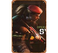 Zuhhgii Retro Film Metal Sign Firewall Zero Hour Operation Syndicate Game Poster,Movie stars,singers,Anime characters,Art cute Sign Wall Decor Poster Home Bedroom Kitchen Bar Home Cafe 8x12 Inch Tin