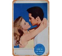 Zuhhgii Retro Film Metal Sign Viva Las Vegas,Movie Sign,Art cute Sign Wall Decor Poster Home Bedroom Kitchen Bar Home Cafe 8x12 Inch Tin Sign.