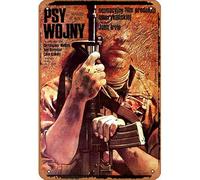 Zuhhgii Retro Film Tin Sign Dogs of War,The,Polish Movie Poster (Walkuski art) - Decor Gifts Star Posters Retro cartoon Film Animation Car Funny Metal For Music Bar Home Coffee Movie Art Vintage Metal