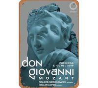 Zuhhgii Retro Film Tin Sign - Don Givanni - Mozart,Polish Opera Poster - Decor Gifts Star Posters Retro cartoon Film Animation Car Funny Metal For Music Bar Home Coffee Movie Art Vintage Metal Sign