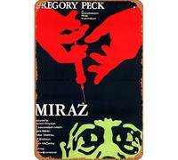 Zuhhgii Retro Film Tin Sign Mirage,Polish Movie Poster - Decor Gifts Star Posters Retro cartoon Film Animation Car Funny Metal For Music Bar Home Coffee Movie Art Vintage Metal Sign Wall Decor 8x12